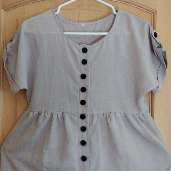 Jumpsuit in Light Taupe - Picture 3 of 14